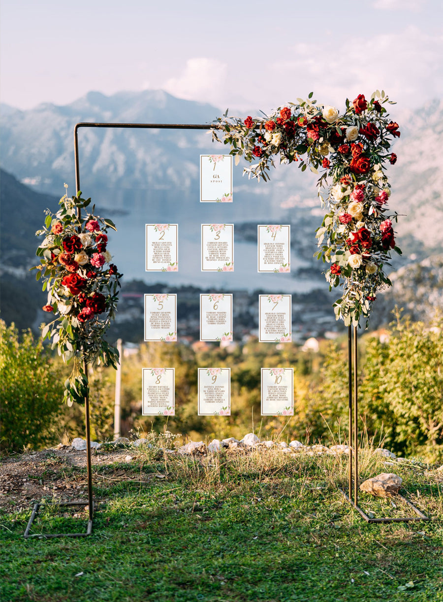 Romantic modular tableau de mariage – Zagara Eventi D'Autore