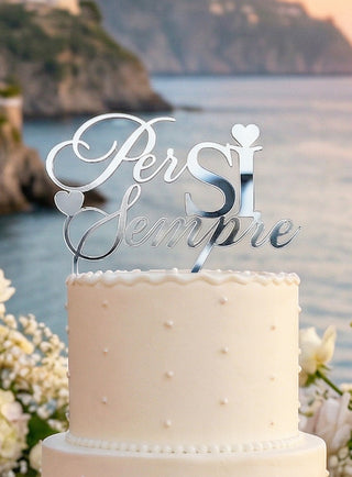 Cake Topper Per Sempre SI