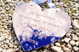 Lavagnetta a cuore Blessing