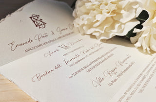 Carta Amalfi nastro Raso Verde ceralacca