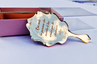 Bomboniera specchietto Inciso