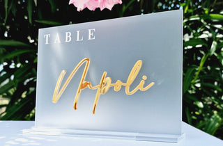 Marqueur de table Lien Menu