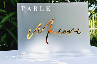 Marqueur de table Lien Menu