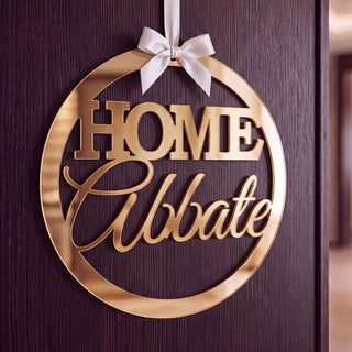 Fuoriporta circolare Home specchio Argento