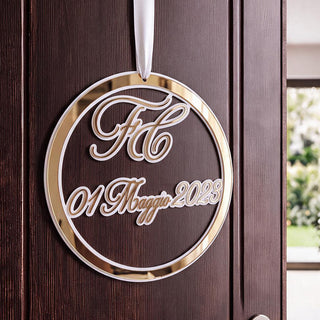 Fuoriporta circolare Wedding Day