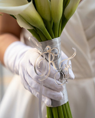 Iniziali Bouquet sposa