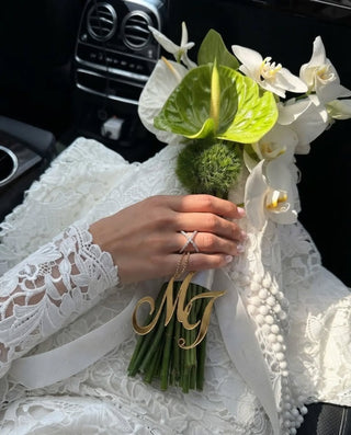 Iniziali Bouquet sposa
