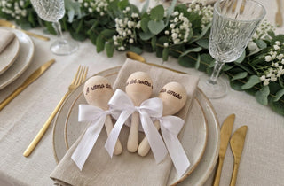 Maracas Matrimonio in Legno Naturale – Segnaposto e Bomboniera