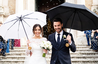Kit Ombrelli Sposi Personalizzati "Lui & Lei" | Set Sposa & Sposo