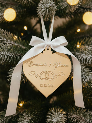 Pallina Anniversario Oro Specchio