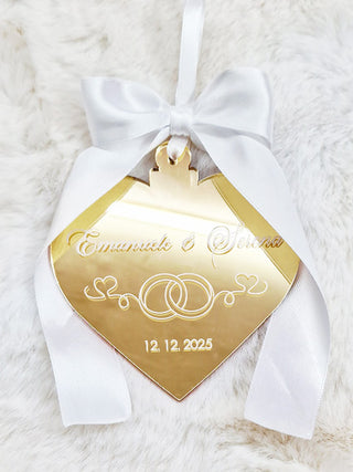 Pallina Anniversario Oro Specchio