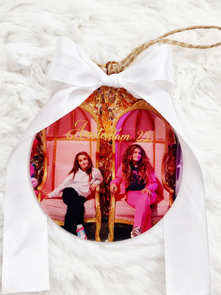 Pallina con foto e nome stampato