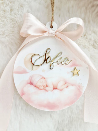 Pallina neonata con nome personalizzato