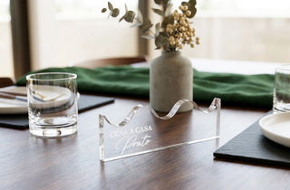 Cristalli di Casa – Poggia posate d’Onda in Plexiglass Personalizzato