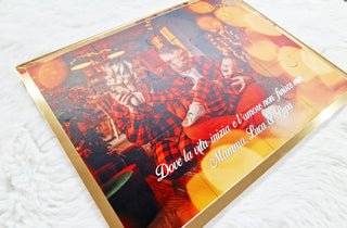 Puzzle Foto Personalizzato con Cornice Oro Specchio