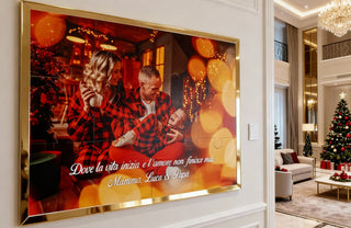 Puzzle Foto Personalizzato con Cornice Oro Specchio