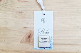 Segnaposto personalizzato con nome Light Blue