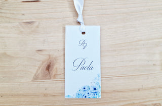 Segnaposto personalizzato con nome Light Blue
