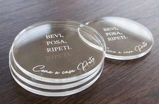 Cristalli di Casa – Sottobicchiere Personalizzato in Plexiglass