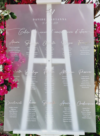 Tableau de mariage Ravello M