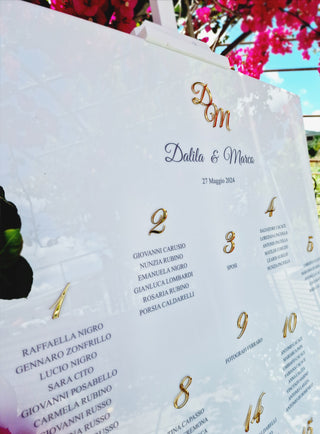 Tableau de mariage White Dream gold