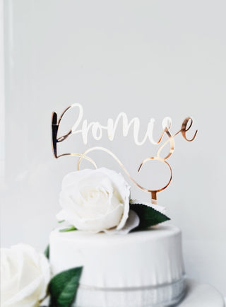 "Promise" Cake Topper