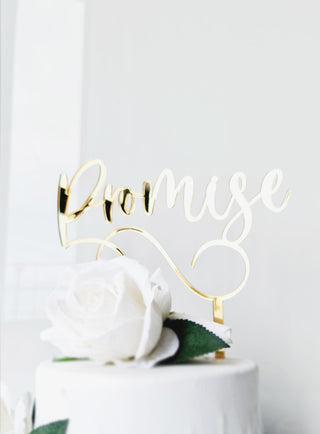 "Promise" Cake Topper