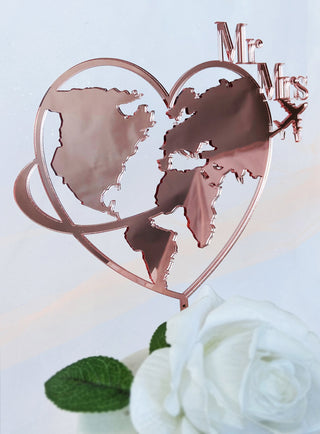 "Love Travel" Cake Topper