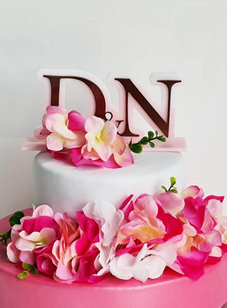 cake topper personalizzato in plexiglass con basetta