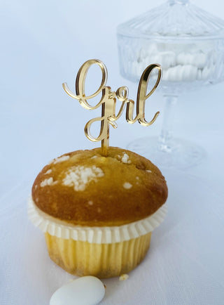 CupCake Topper "Fille"