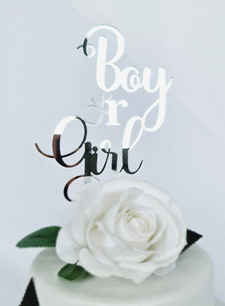 Cake Topper "Boy or Girl"