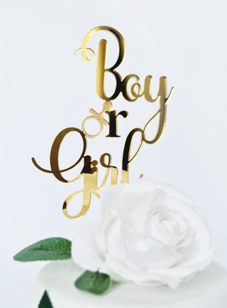 Cake Topper "Boy or Girl"