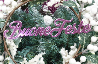 Scritta "Buone Feste"